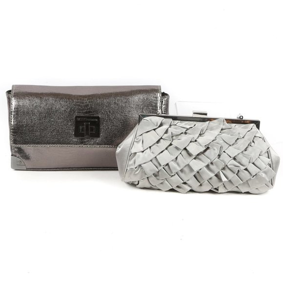 ‼️LAST DAY‼️EUC~ Kate Landry Satin Ruffle Bag - Picture 3 of 8